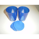 Tupperware Mediterrano Trinkbecher 330 ml 2er Set - blau