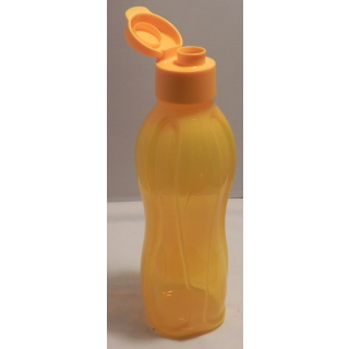 Tupperware Trinkflasche EcoEasy 750 ml mit Flip Top Deckel - orange