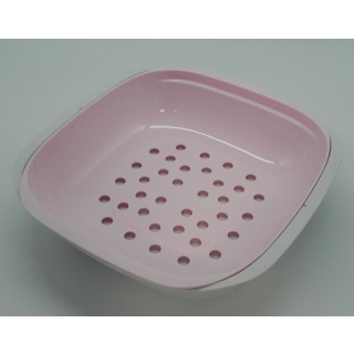 Tupperware Allegra Obstschale - rosa / weiß